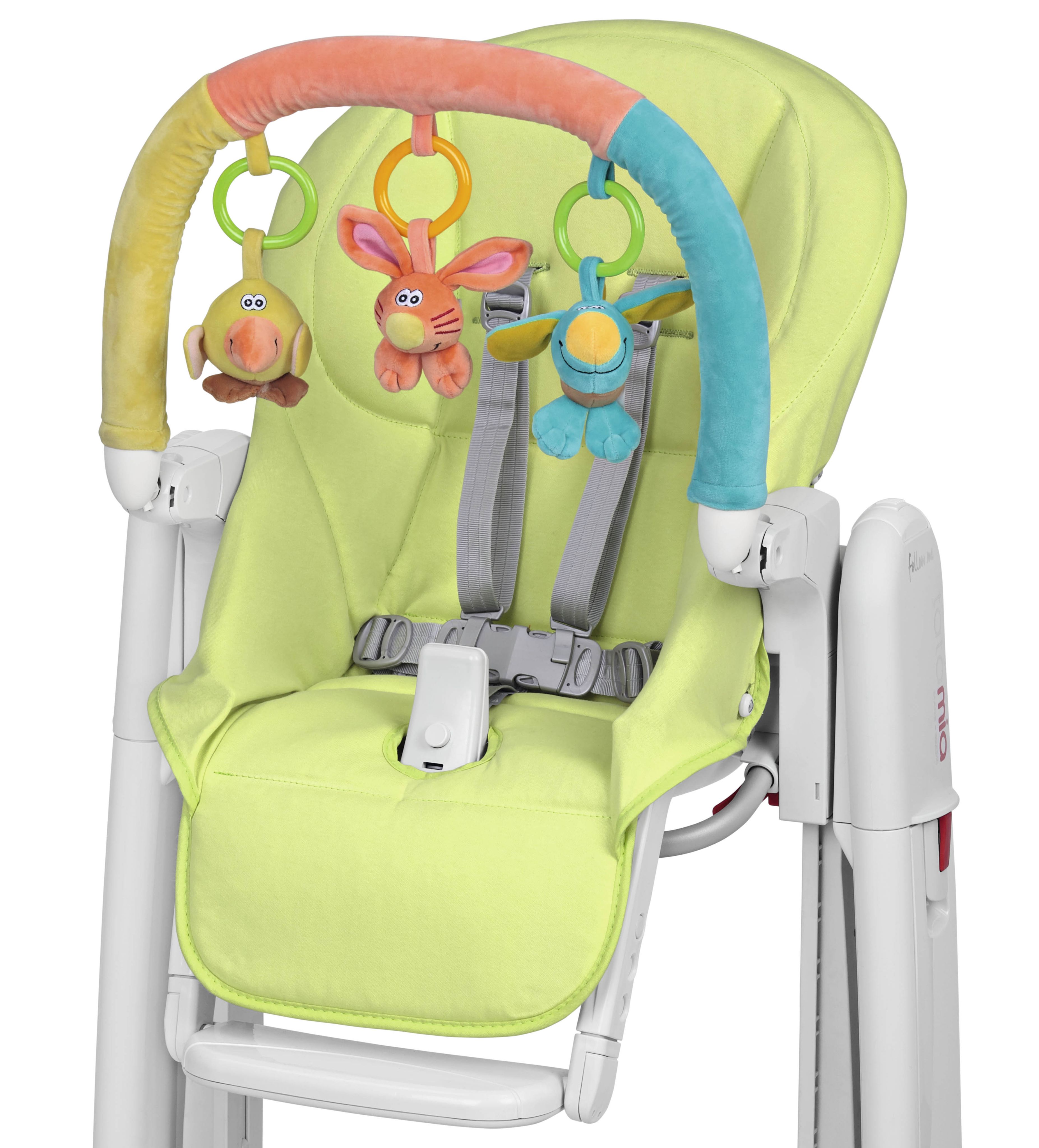 Накидка на чехол Peg-Perego Kit Tatamia Verde New и дуга с игрушками, салатовый