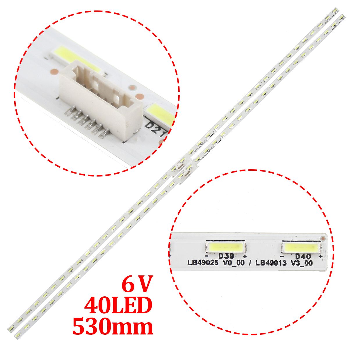 ПодсветкадляТВSonyKDL-49WE665KDL-49WE755(комплект,2шт)