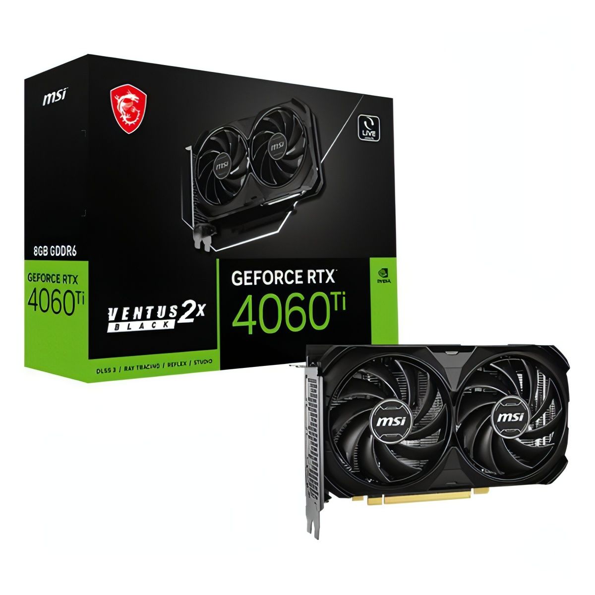 MSIВидеокартаGeForceRTX4060Ti8ГБ(4711377230520)