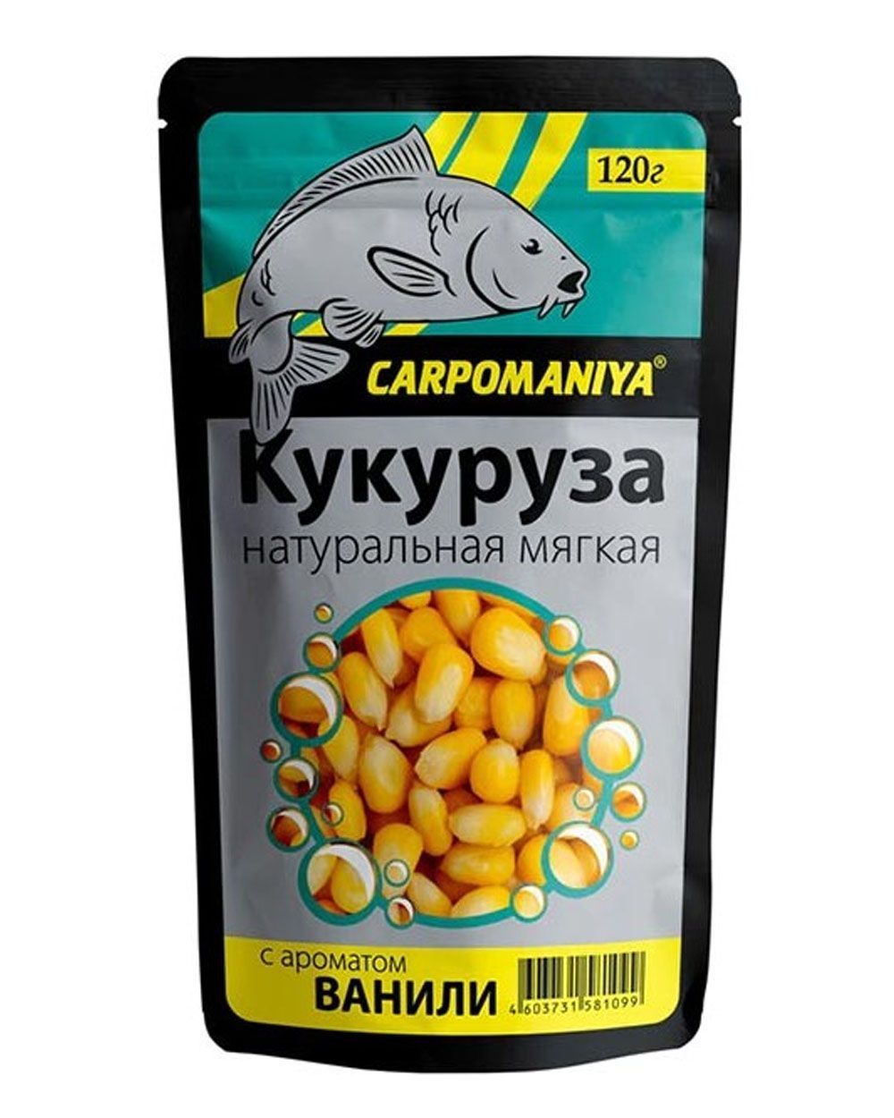 Кукуруза насадочная, мягкая цельная, натуральная "Ваниль" - пакет 120г