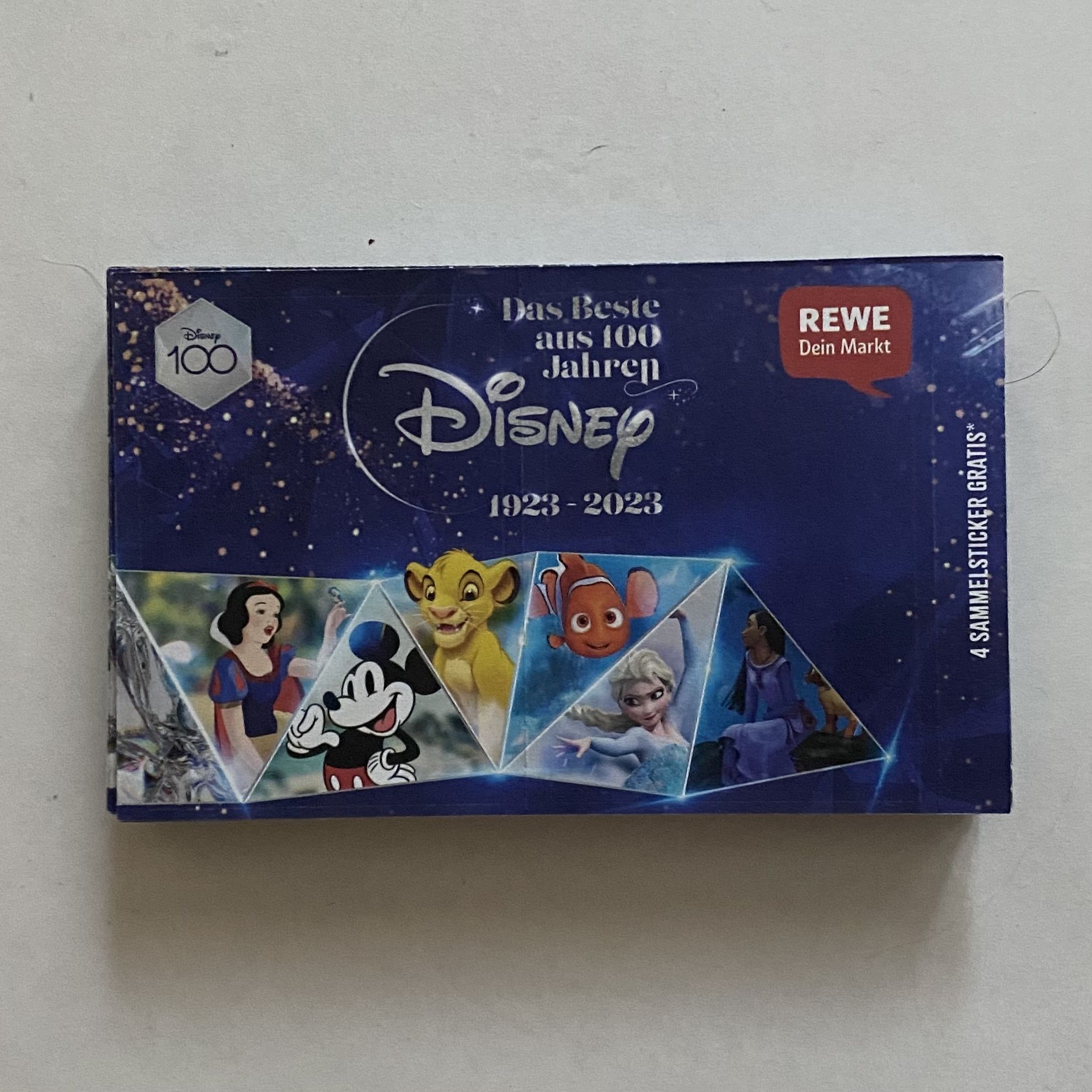 20 пакетиков - REWE Disney Лучшее за 100 лет. (1923-2023 г.)