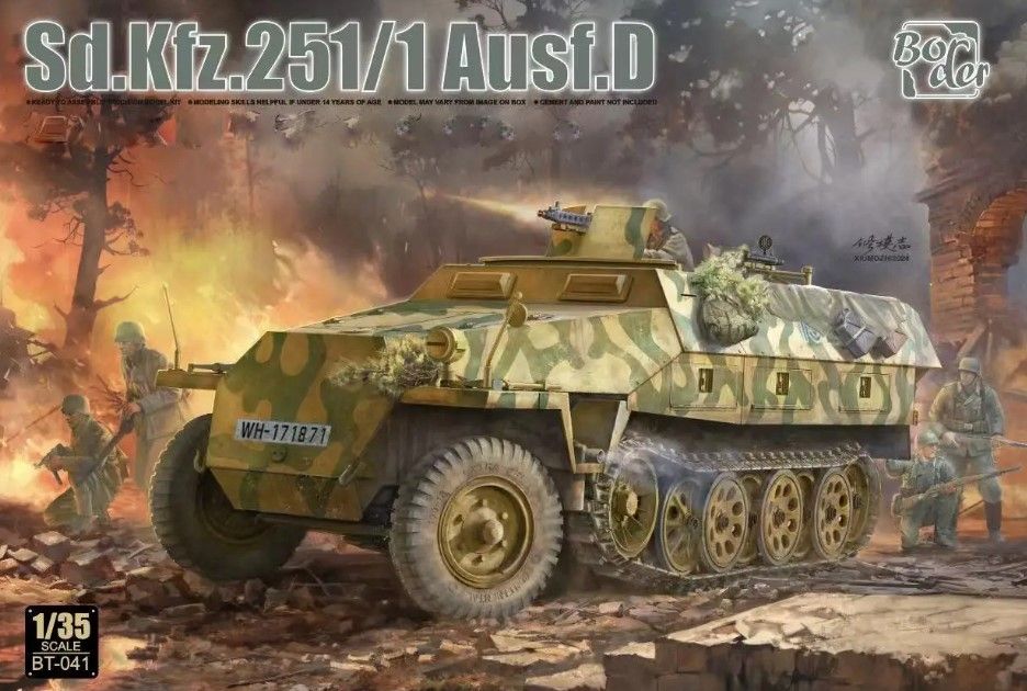 BT-041 Border Model 1/35 Бронетранспортёр Sd.Kfz.251/1 Ausf.D