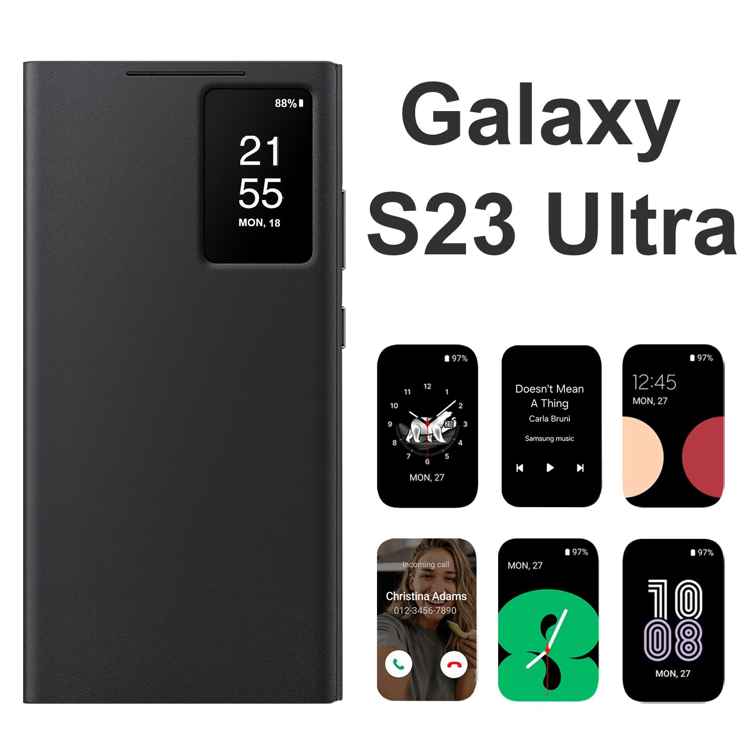 ЧехолSmartViewWalletCaseдляSamsungGalaxyS23Ultra