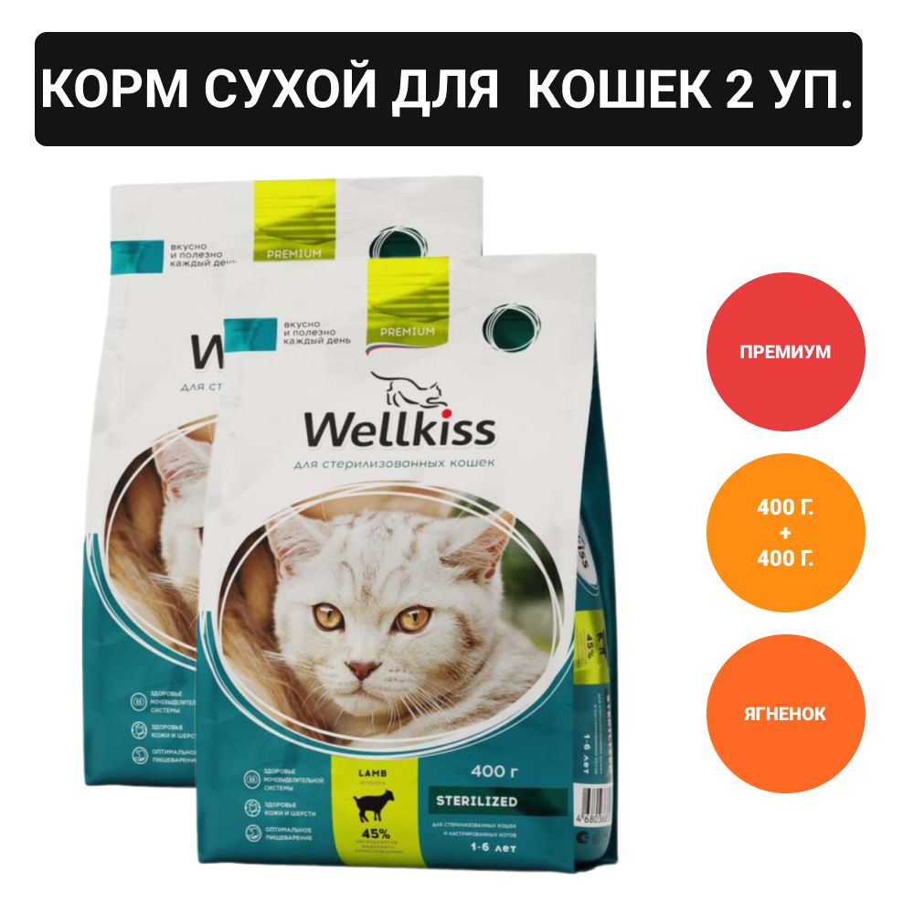 Корм Wellkiss Для Стерилизованных Купить