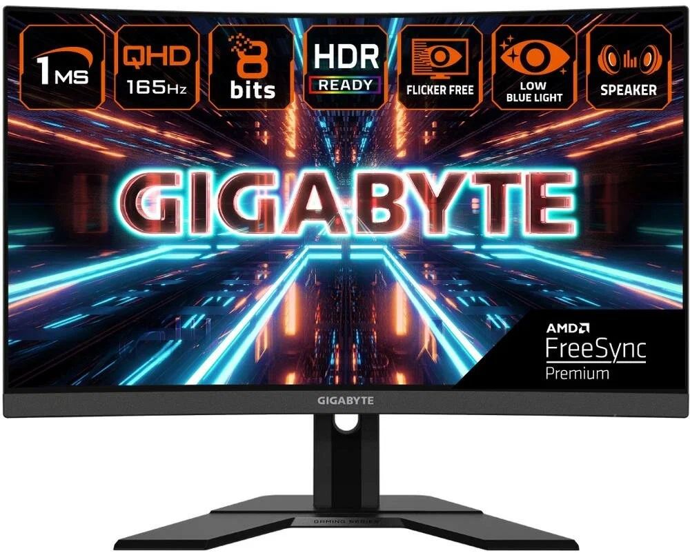 Gigabyte27"МониторG27QC-A2K165HZ,черныйматовый