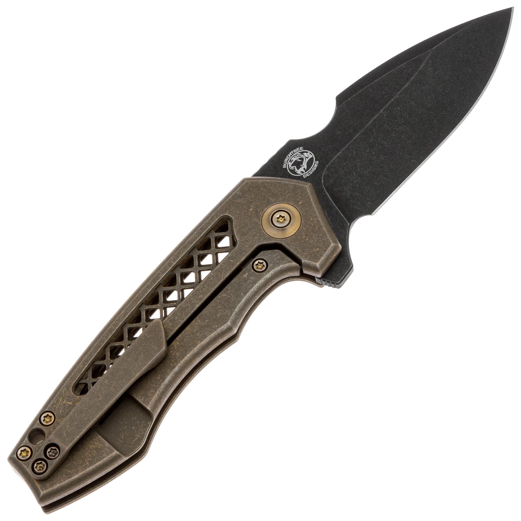 Нож We Knife Harpen blackwash CPM-20CV Titan Bronze