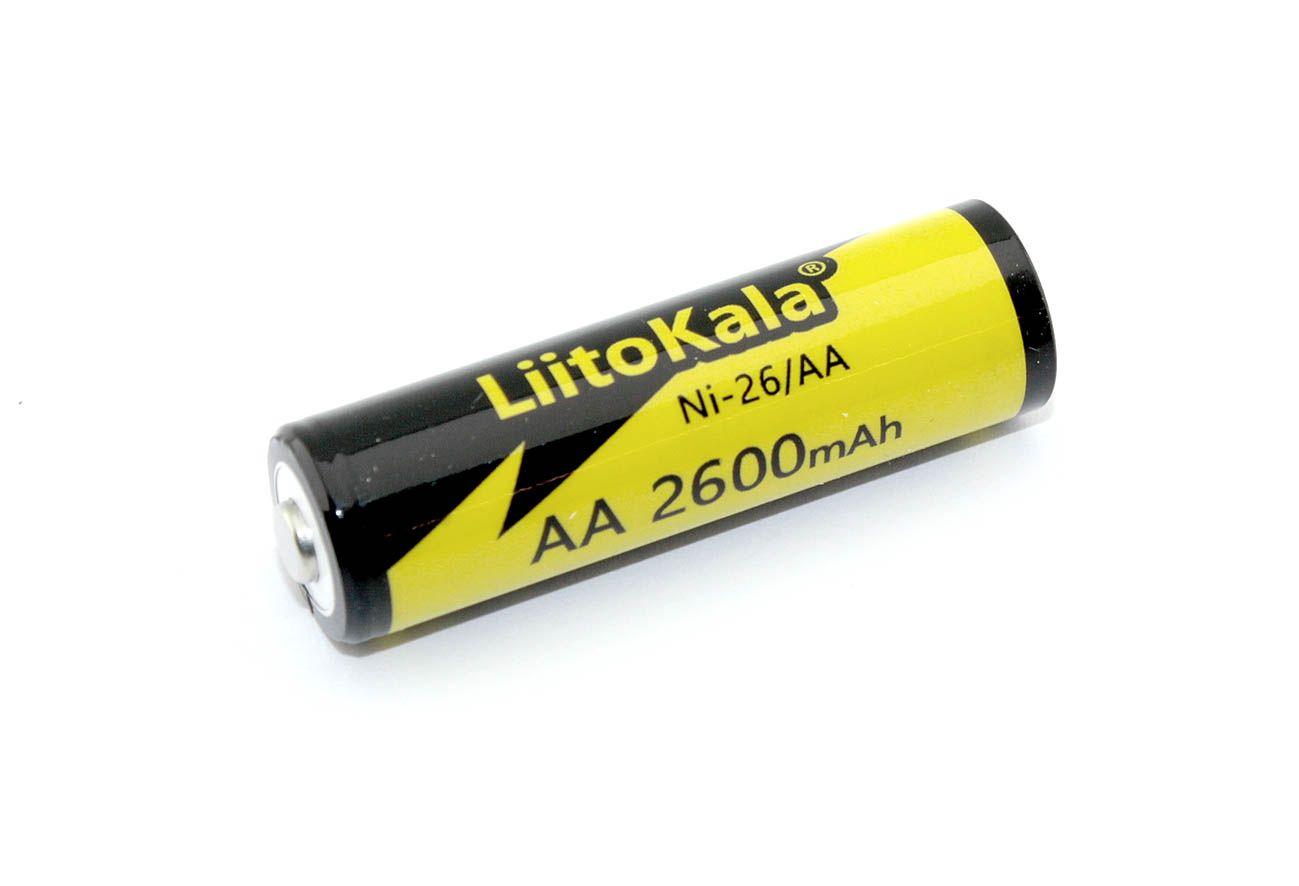 АккумуляторнаябатарейкаLiitoKalaNi-26AANi-Mh2600mAh,1.2V