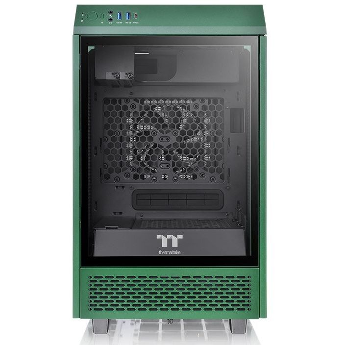 КомпьютерныйкорпусminiITXThermaltakeTheTower100RacingGreen(ca-1r3-00scwn-00)