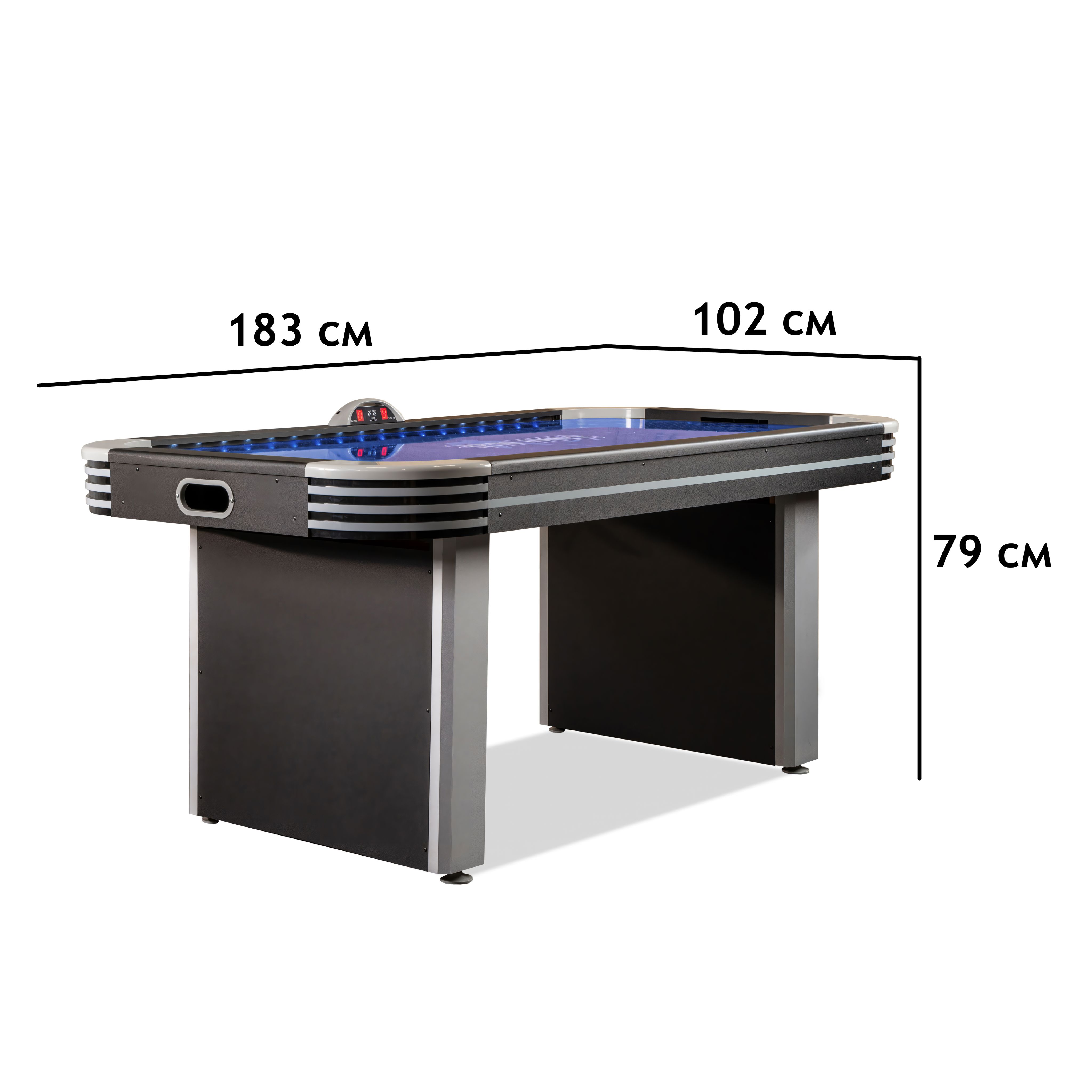 Большой аэрохоккей "NEON-X" 6 футов