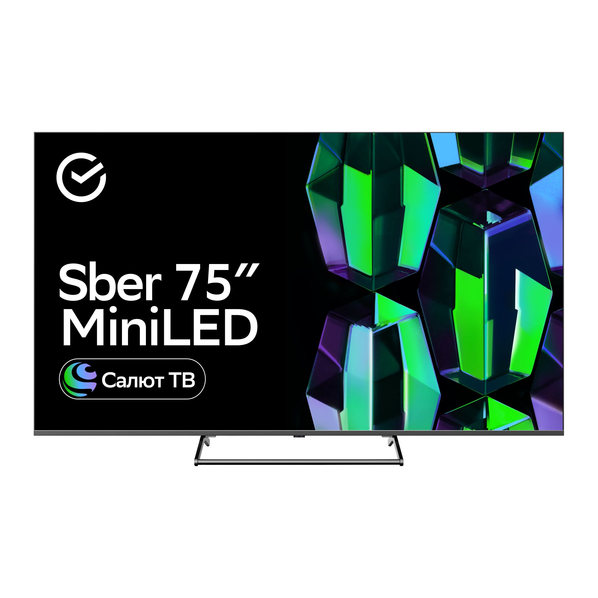 Sber Телевизор SDX-75UML7450 75" 4K UHD, темно-серый