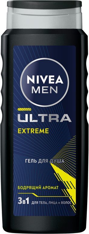 Гельдлядуша3в1мужскойNIVEAMENULTRAEXTREME,500мл