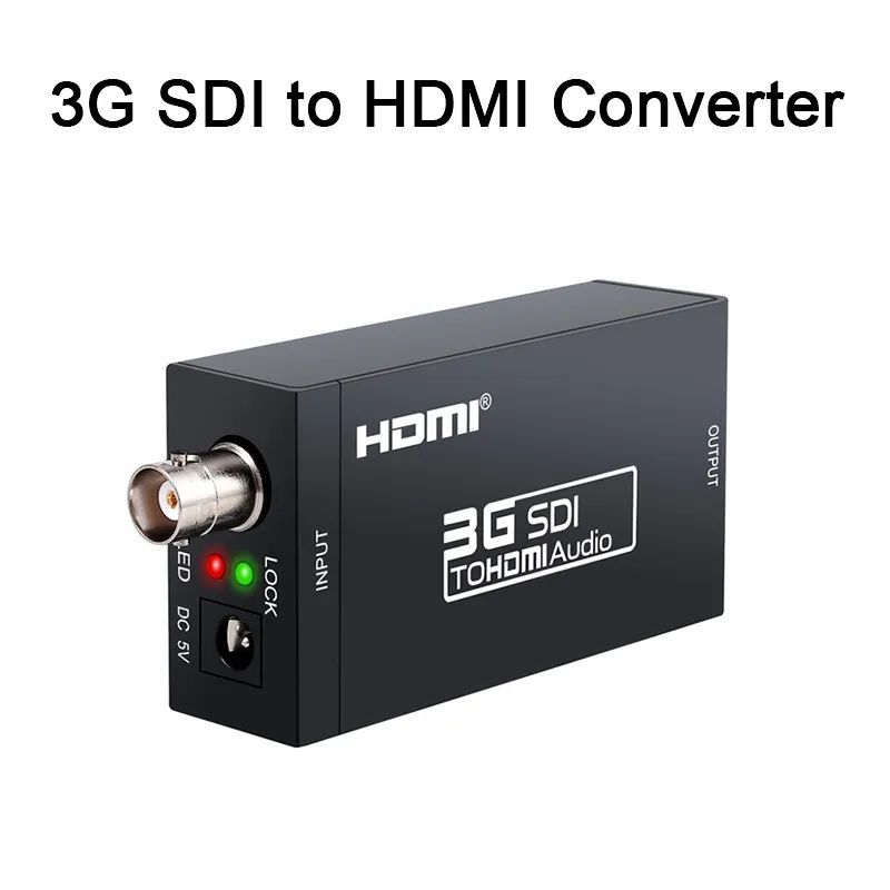 Адаптер 3G SDI к HDMI Аудио Адаптер HD-SDI/3G-SDI BNC 1080P ЦАП-конвертер для монитора HDTV