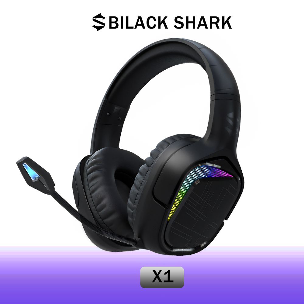 BlackSharkНаушникипроводныесмикрофоном,3.5ммx2,USB,черный