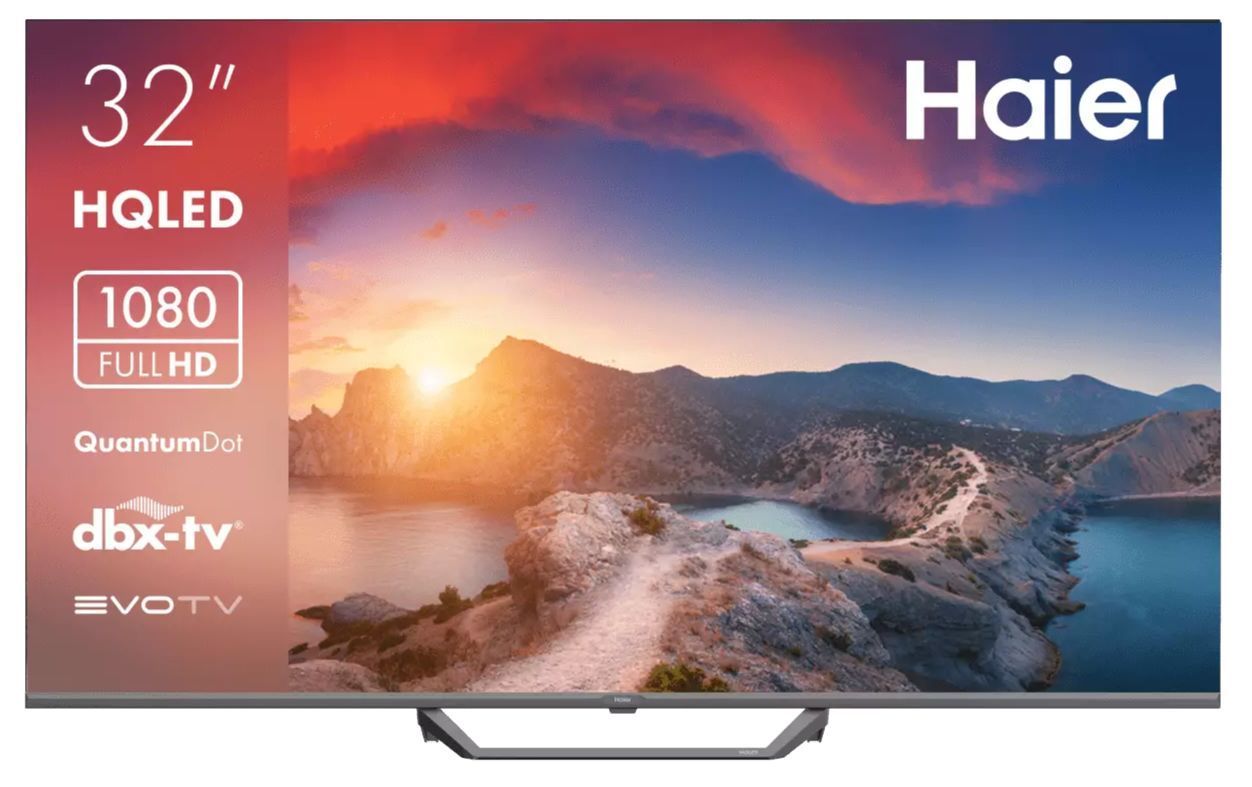 Haier Телевизор 32 Smart TV S2 Pro 32" 4K UHD, черный