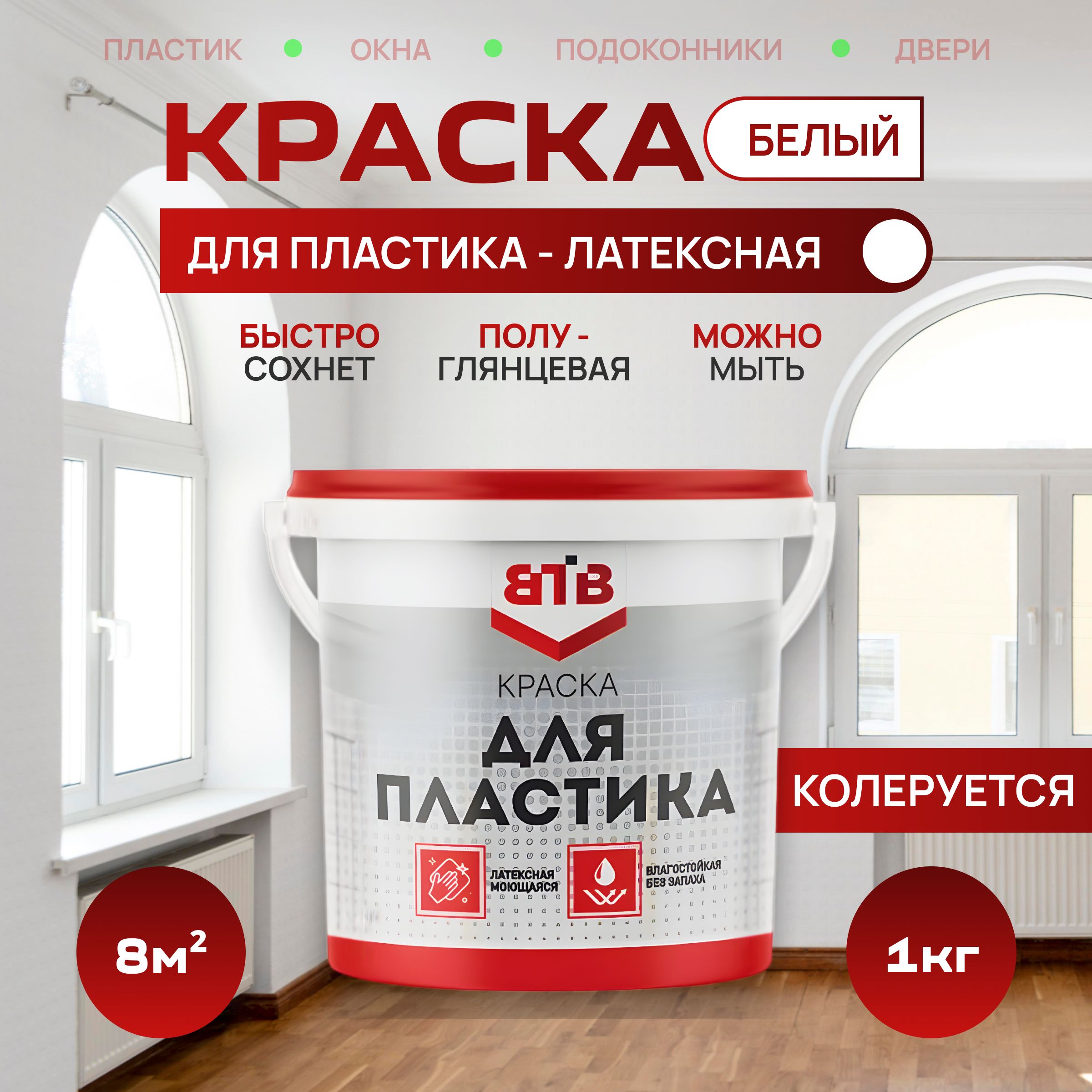 Краска ВТВ для Пластика - 1 кг