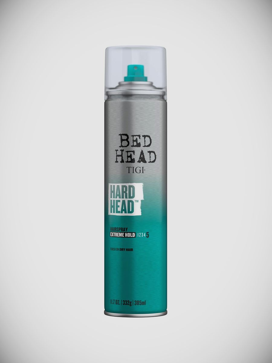 Лак для суперсильной фиксации 385 мл / Mivis / Bed Head Hard Head Hairspray 385 /385ml