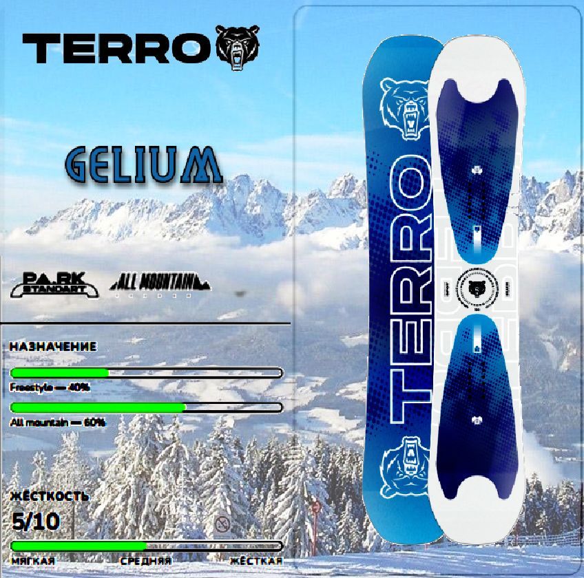 Сноуборд TERROR 24/25 GELIUM 149 см