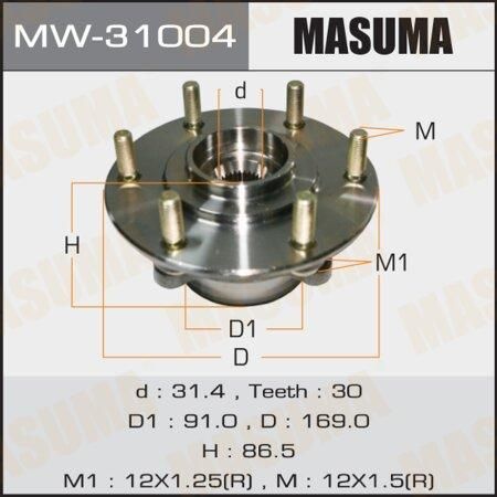 Ступица Mitsubishi Pajero 06- передняя MASUMA MASUMA MW-31004