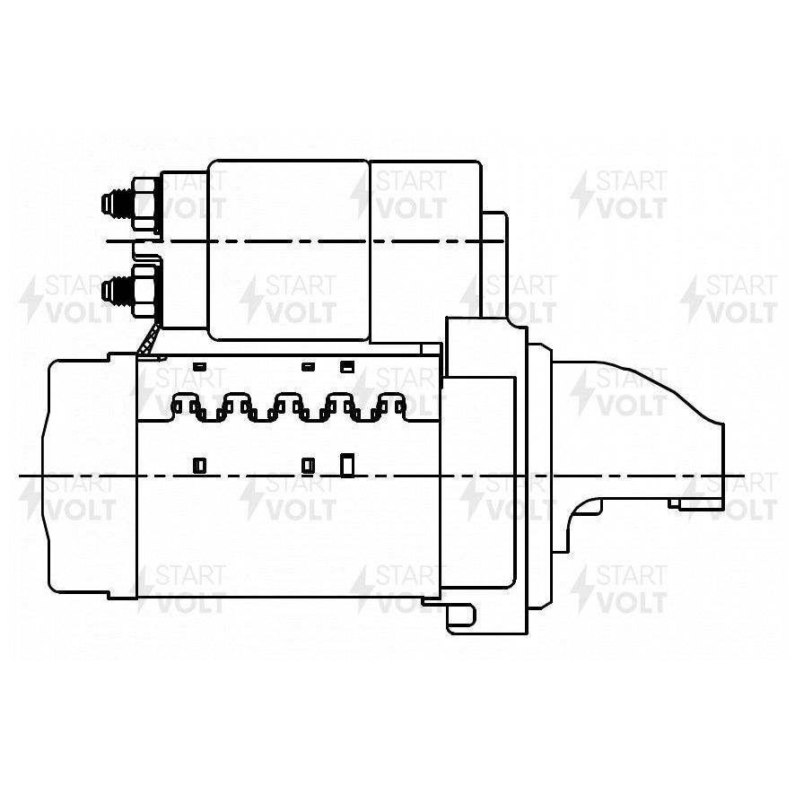 Стартер Toyota Avensis (T250) 03- 1.6i/1.8i 1,3 кВт StartVolt STARTVOLT LSt 1907