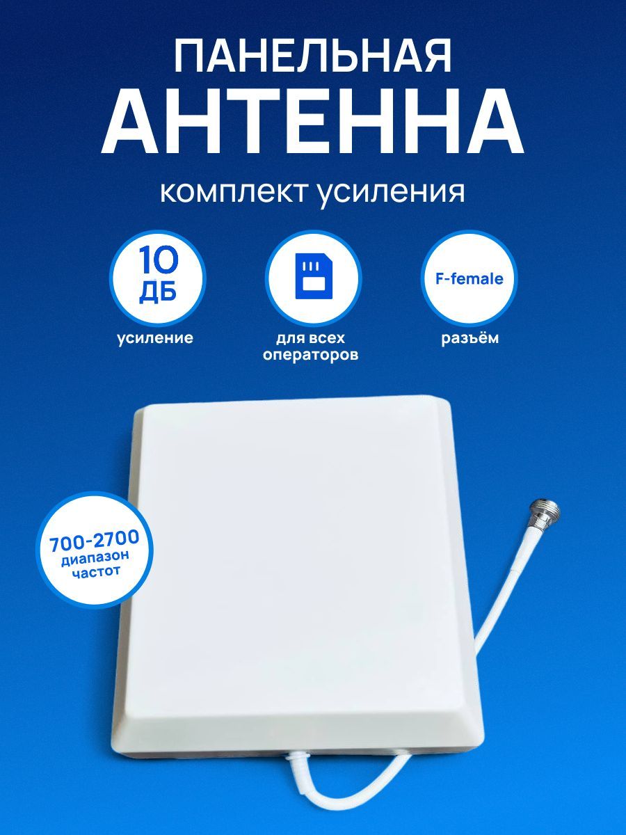 Панельнаяантеннакомплектусиления10ДБ