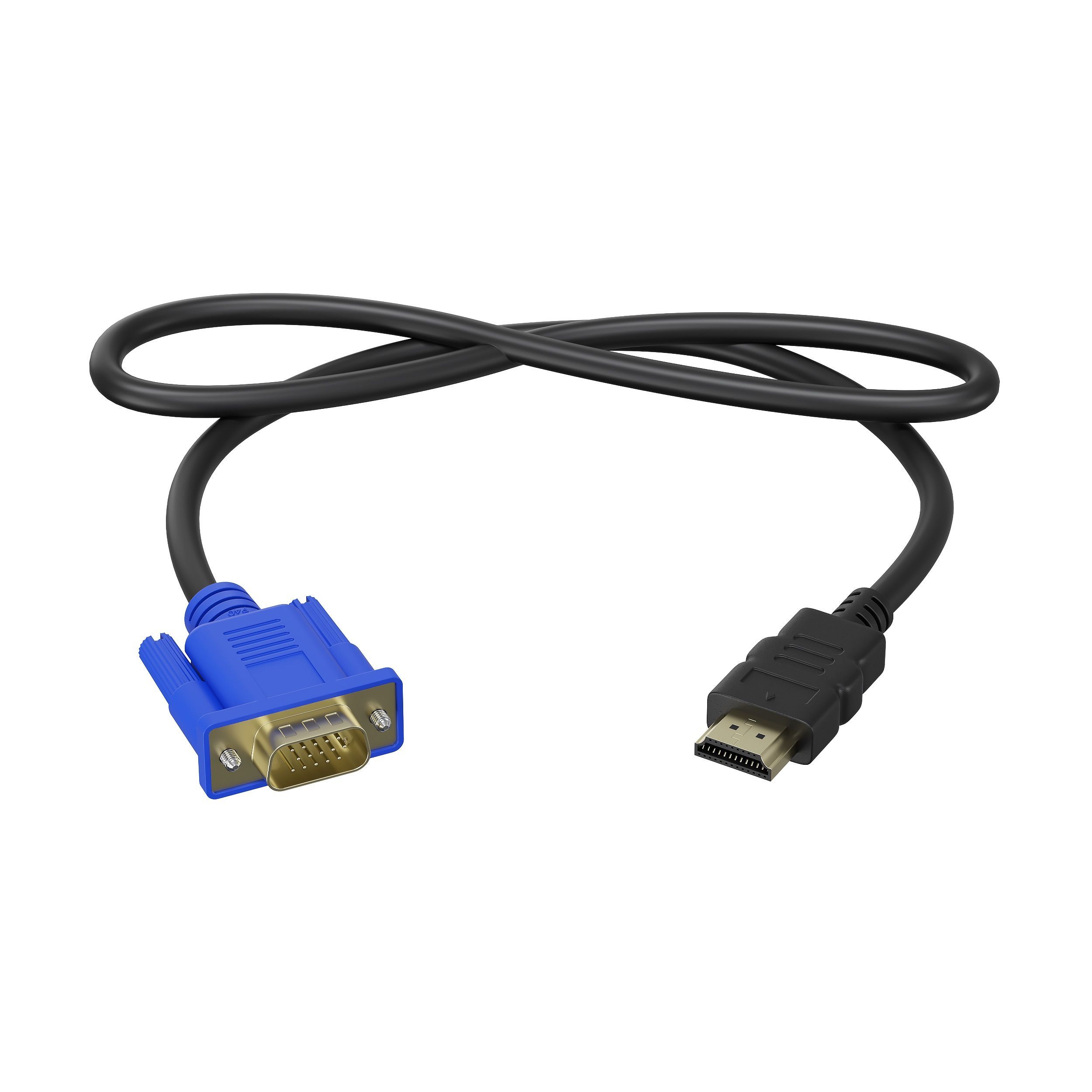 КабельсоединительныйHDMI(M)-VGA(M)GSMINB57безактивногоконвертерадляHDTV(1м)(Черный)