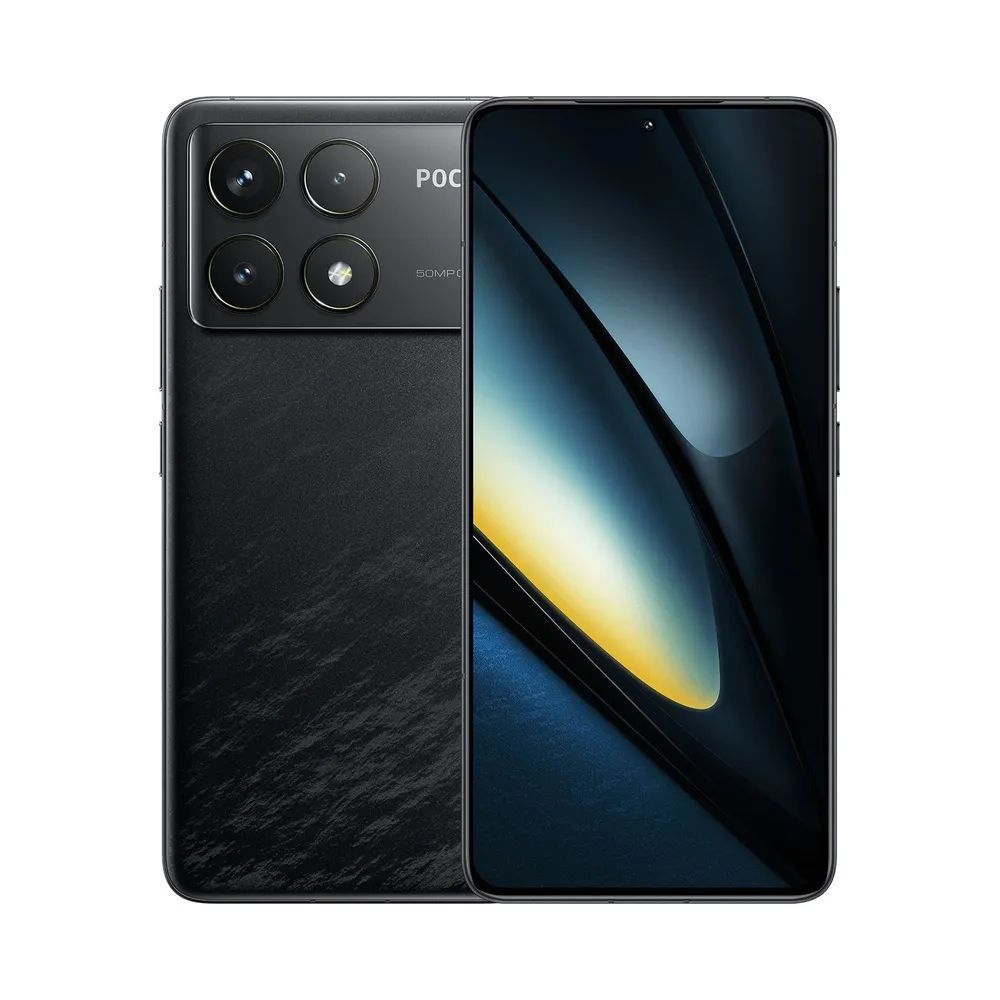 PocoСмартфонPOCOF6Pro12/512GBBlack,6.67"120Hz3200x1440Дисплей,5000mAhGlobal12/512ГБ,черный