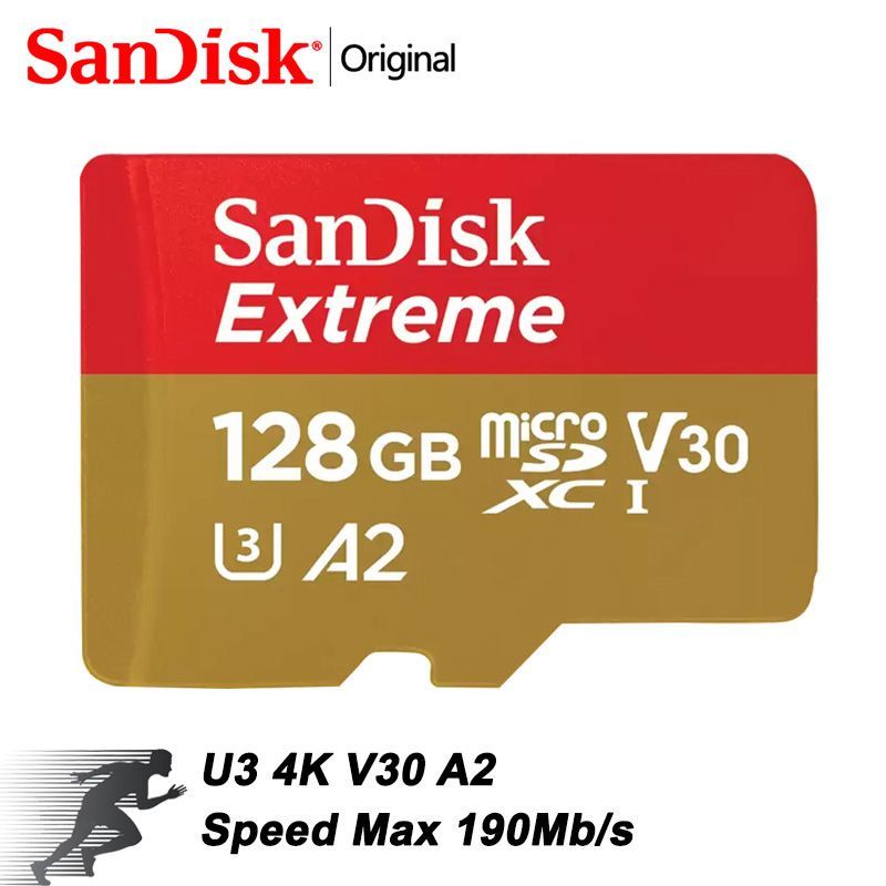 SanDisk Карта памяти Extreme 128 ГБ  (SDSQXAA-128G)