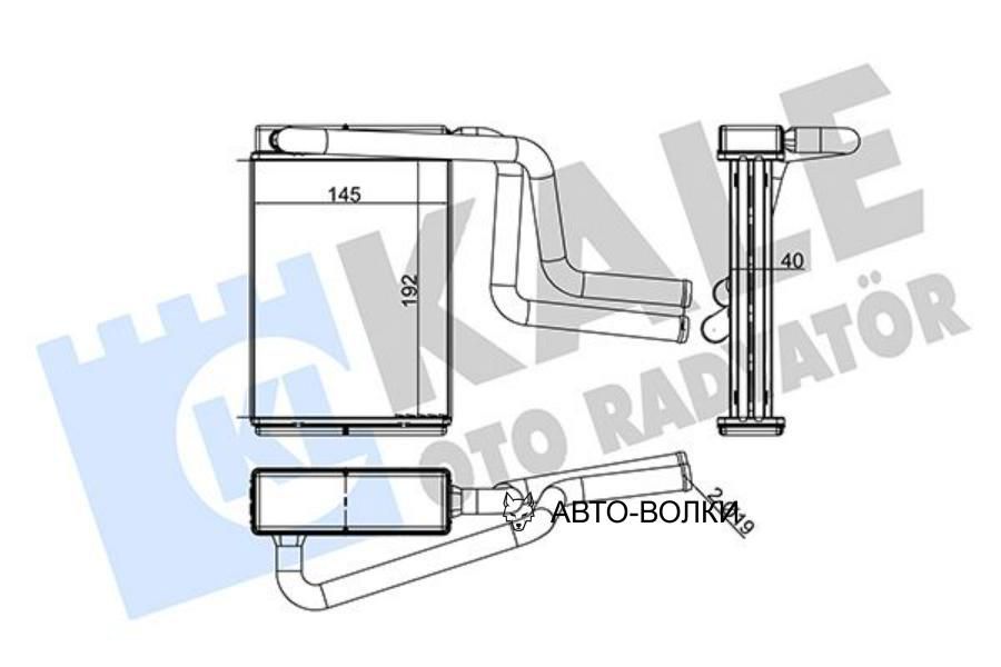 Радиатор отопителя для ам Ford Mondeo 9600 KALE 347130