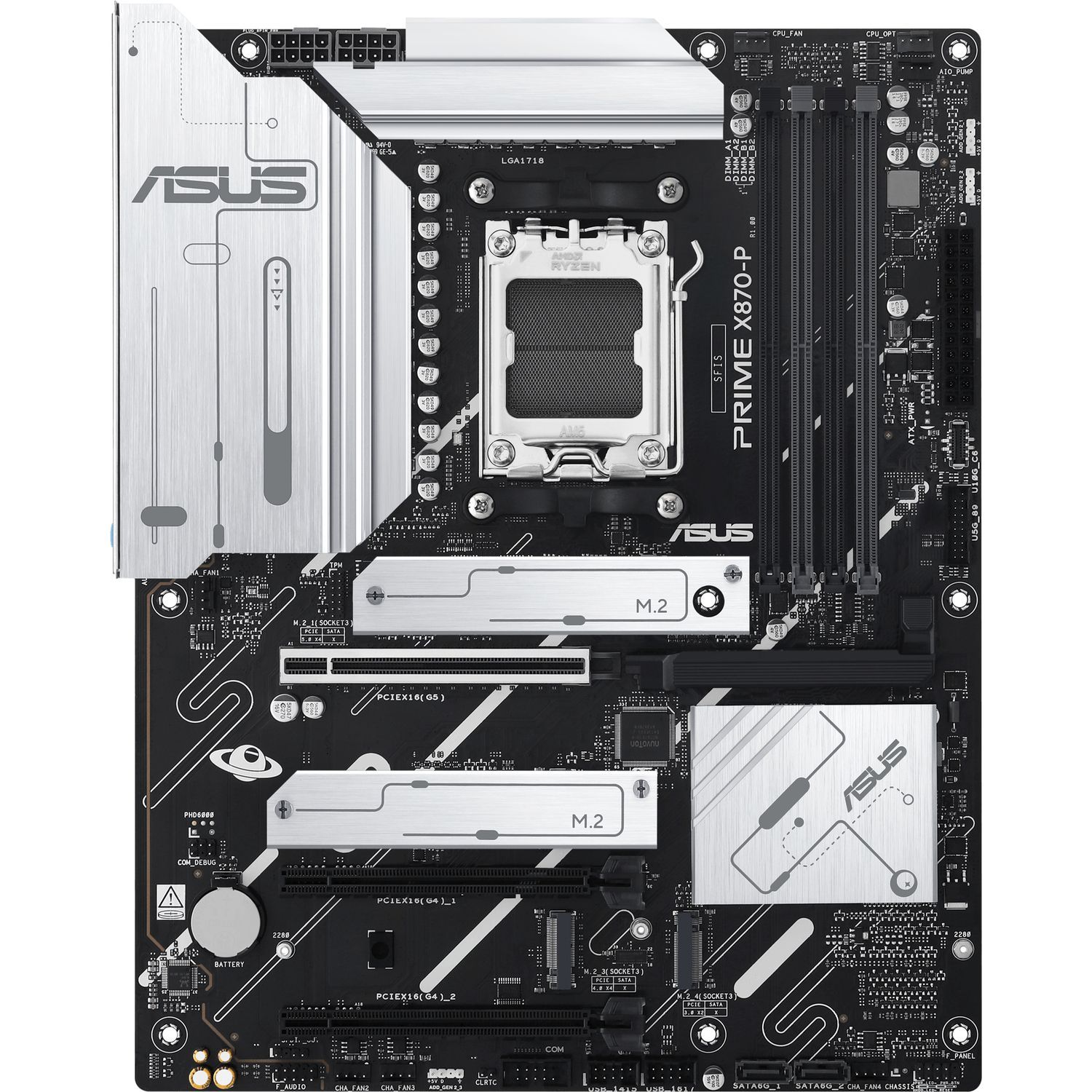 Материнская плата Asus PRIME X870-P (AM5, Intel X870, DDR5, 192 ГБ), 90MB1IT0-M0EAY0