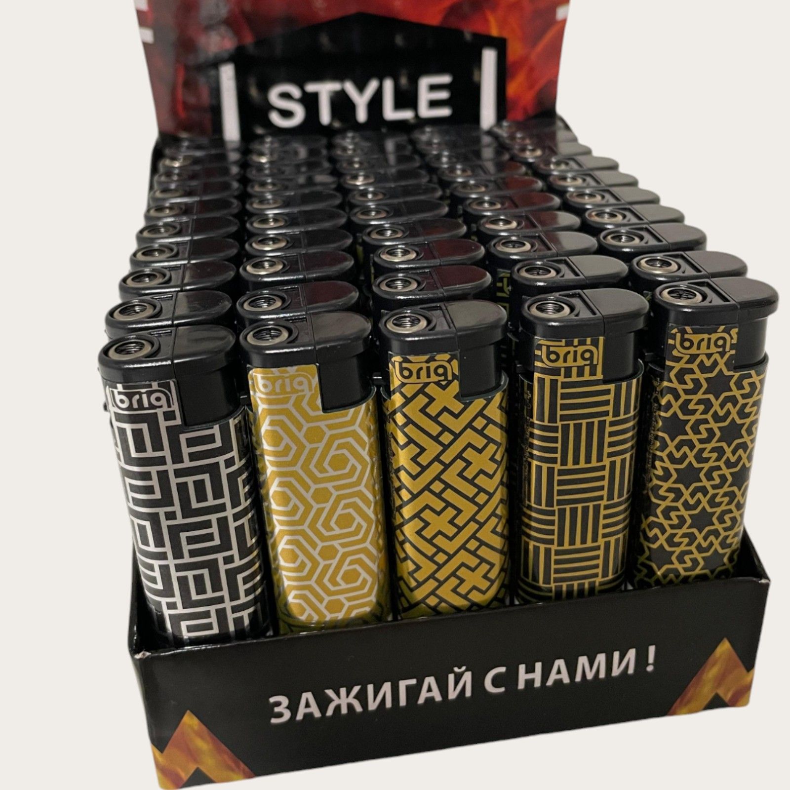 Зажигалкитурбо50штуквблокеВ777Style