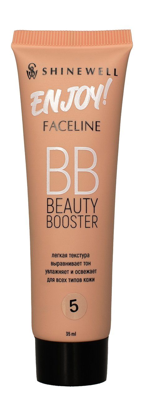 SHINEWELL Тональный BB крем BB Beauty Booster, 35 мл, 05 карамельный