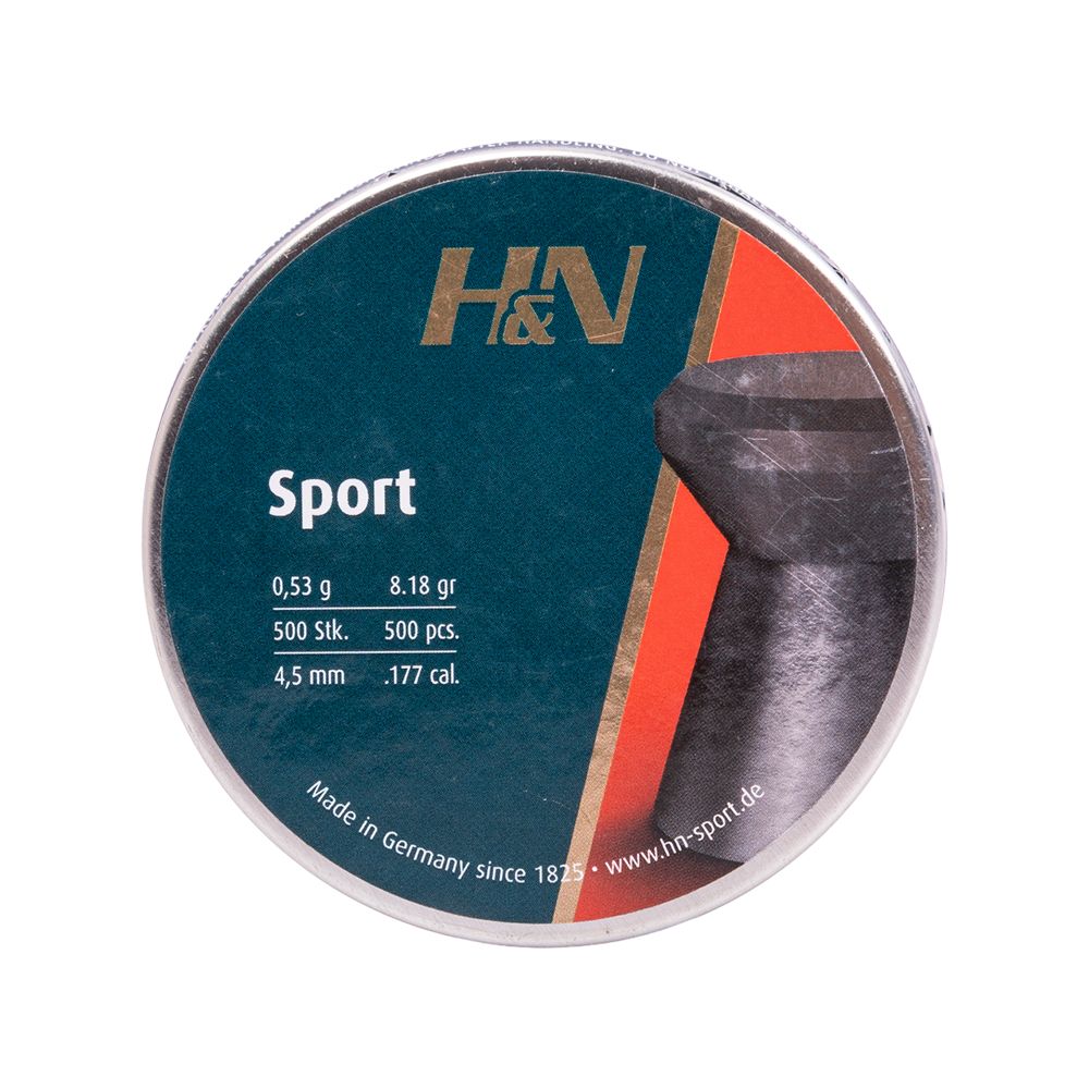 Пуля пневм. H&N Sport, гладк., 4,5 мм., 8,18 гран (500 шт.), 00020391