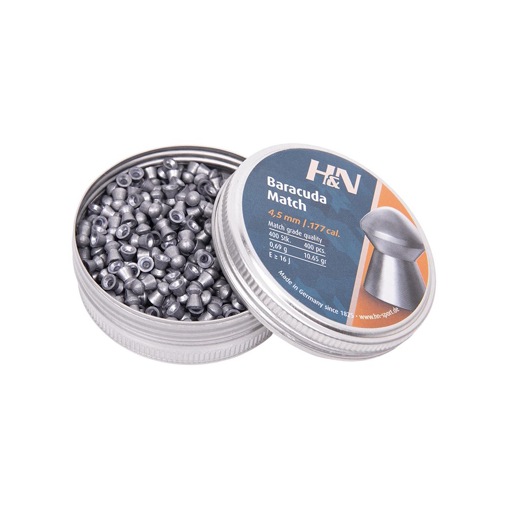 Пуля пневм. H&N Baracuda Match, 4,5 мм., 10,65 гран (500 шт.), 00000430