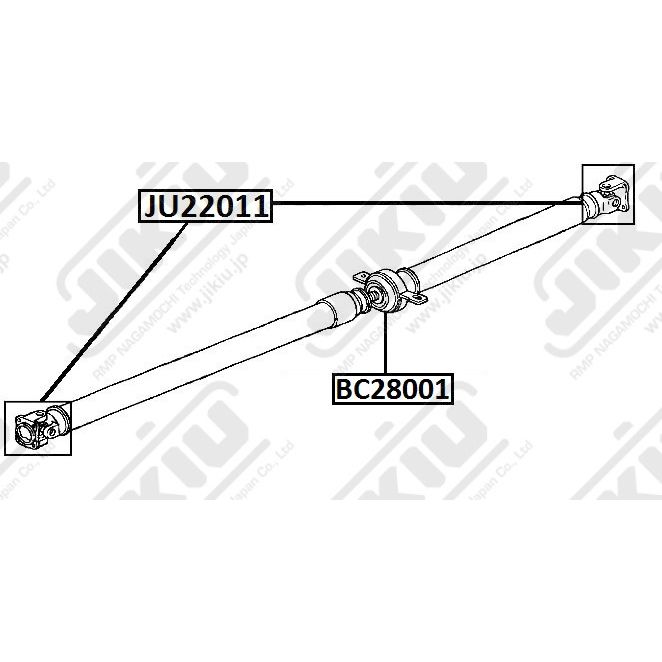 Подшипник подвесной HONDA CR-V I, III, IV BC28001 Jikiu BC28001