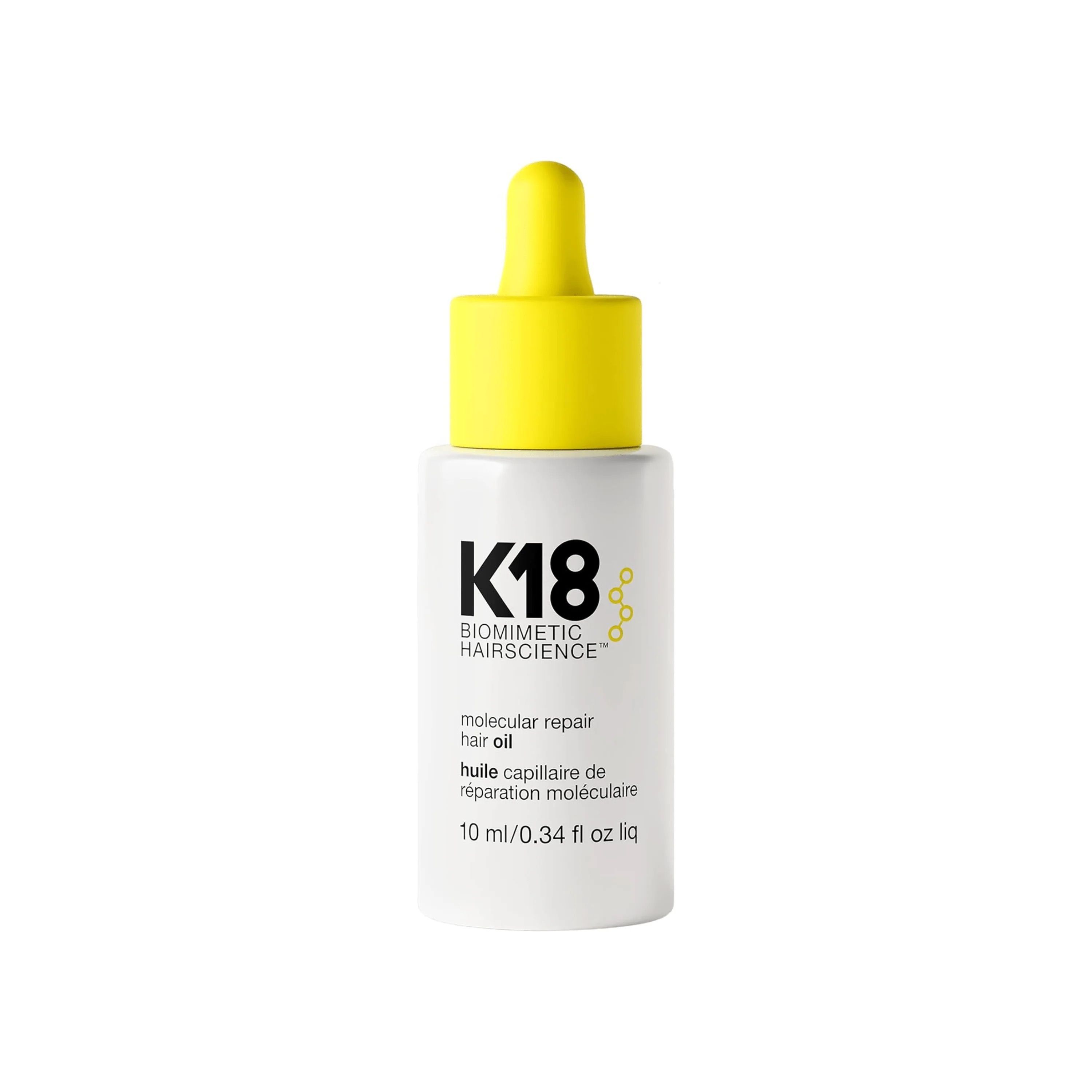 K18 Biomimetic Hairscience Восстанавливающее масло для волос Travel Molecular Repair Hair Oil 10ml