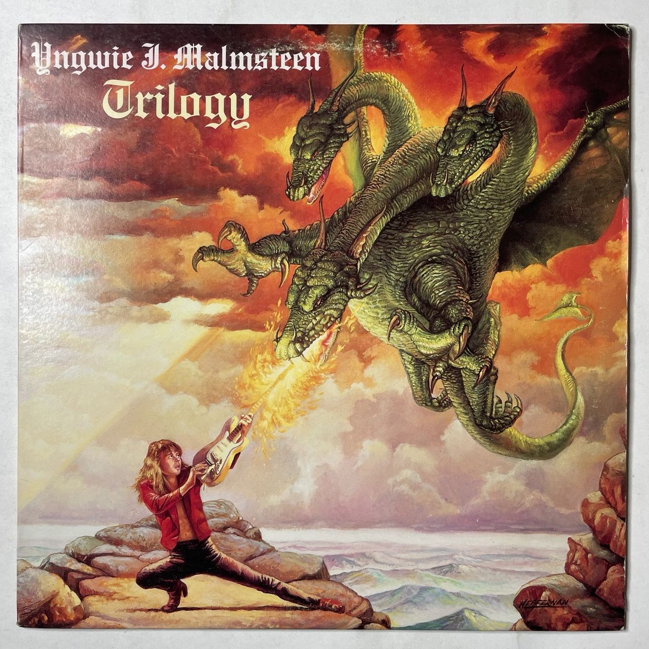 Винтажная виниловая пластинка LP Yngwie J. Malmsteen Trilogy (USA 1986)