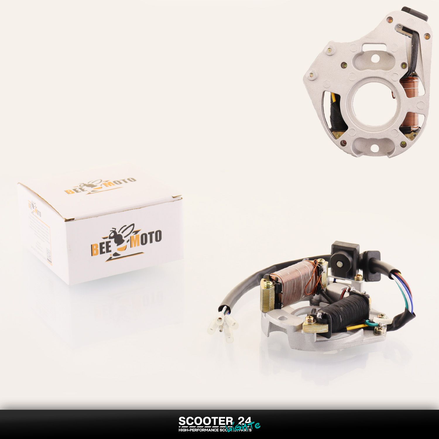 Статор генератора 139FMB на мопед Alpha / Delta (Альфа / Дельта / Орион Омакс) 139FMB (1+1 катушек) 2 катушки