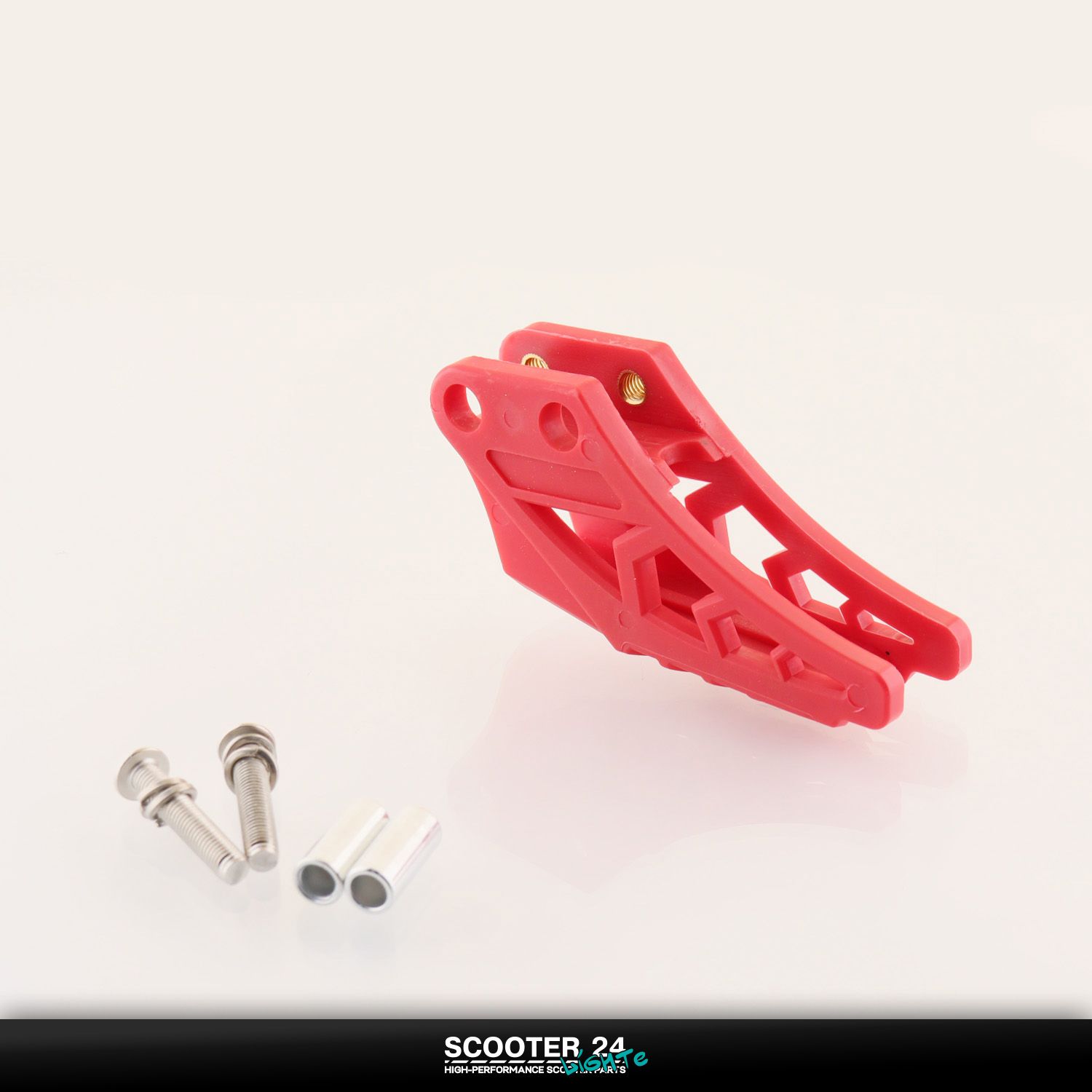 Успокоитель приводной цепи ловушка красная на питбайк KAYO / Irbis TTR / Кайо и Ирбис ТТР для мотоцикла