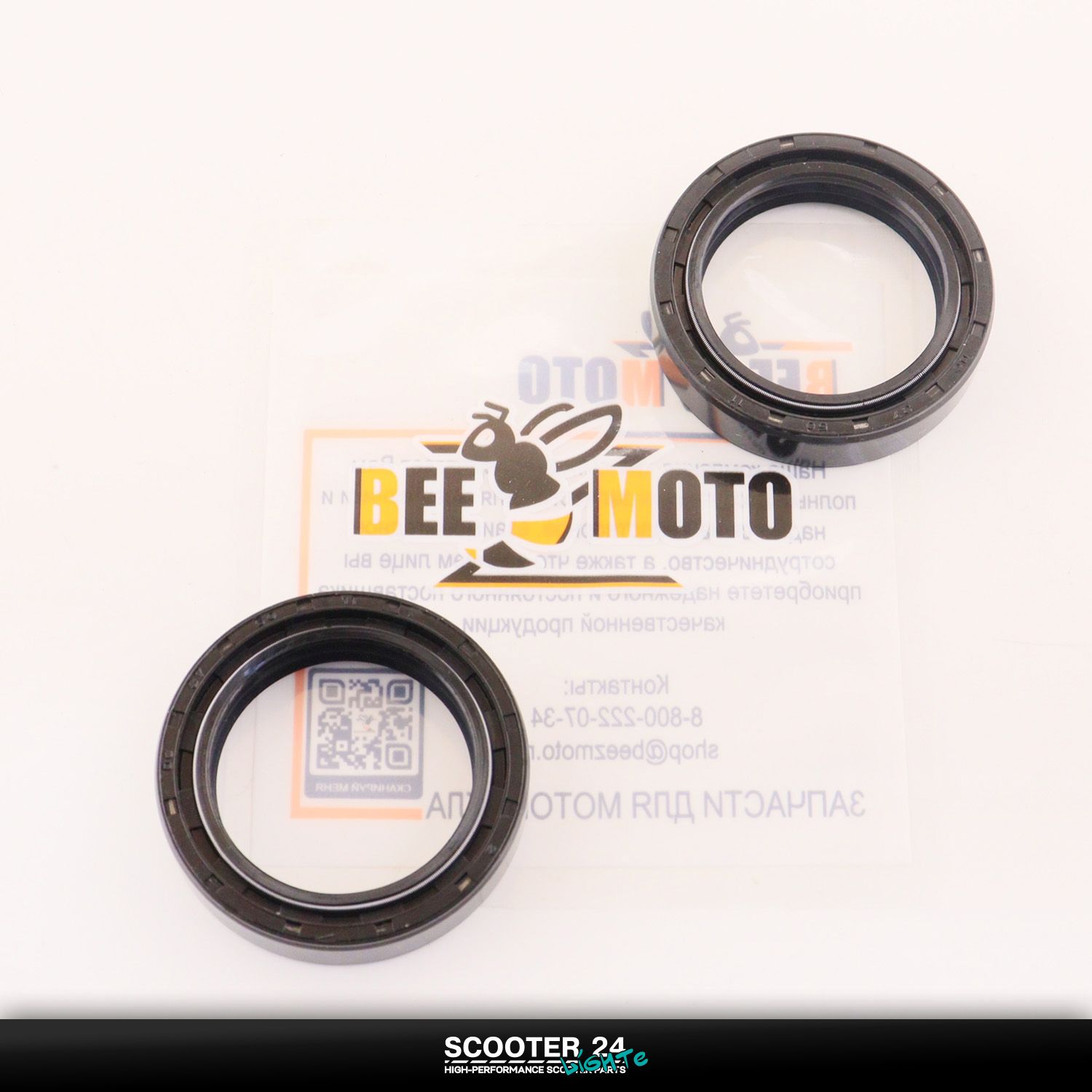 Сальники передней вилки на мотоцикл TTR250 / KAYO T2 (37*50*11.1 x 2шт) для эндуро Ирбис ТТР комплект