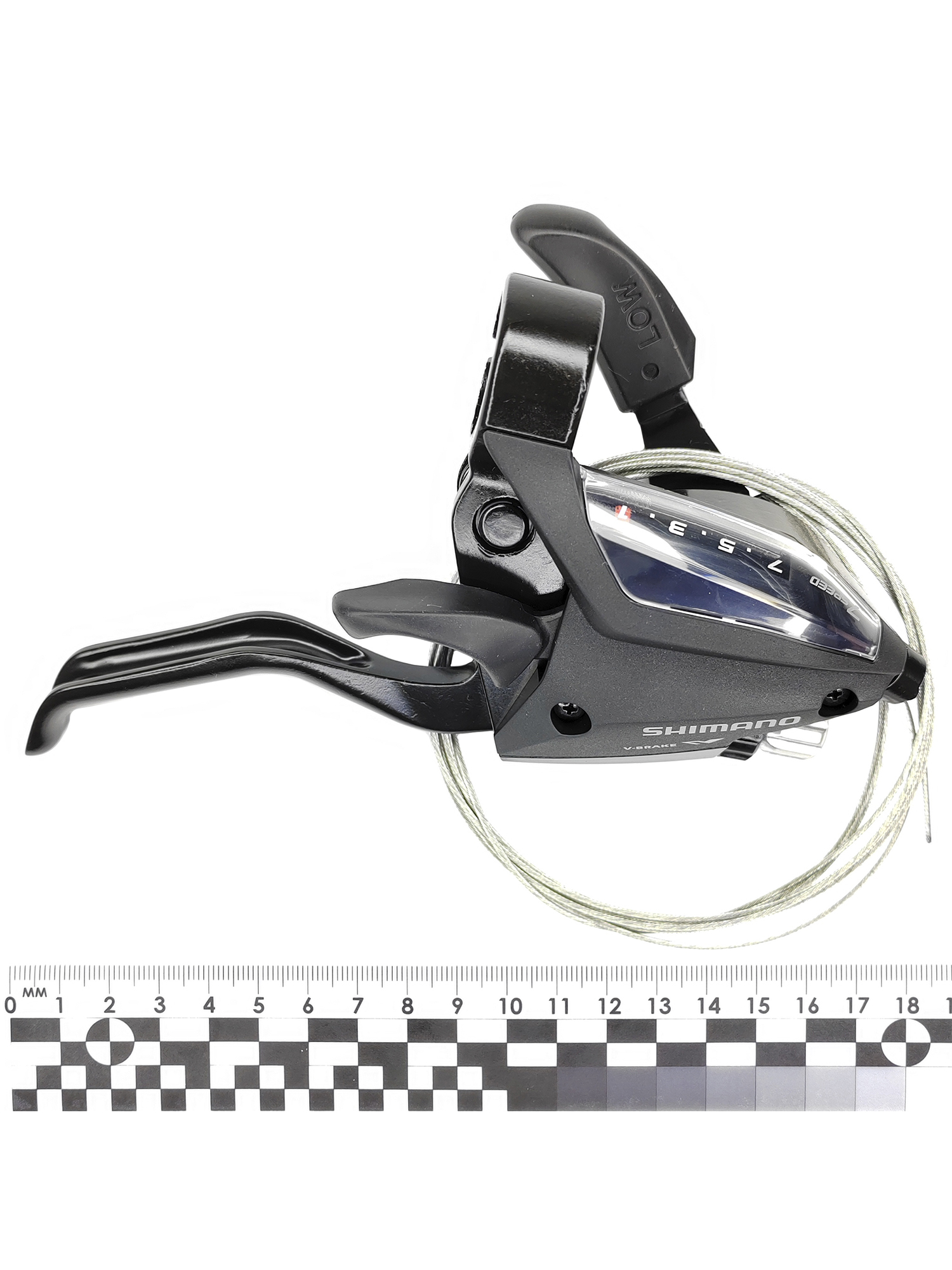 Shimano Шифтер ручка тормоза ST-EF500, 7 скоростей, под 2 пальца, под правую руку, трос 205 см, BOX — Товары для велоспорта — фото 9