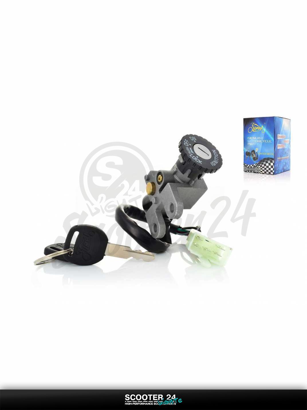 Замок зажигания голый на китайский скутер 139QMB / 157QMJ WIND "LIPAI"