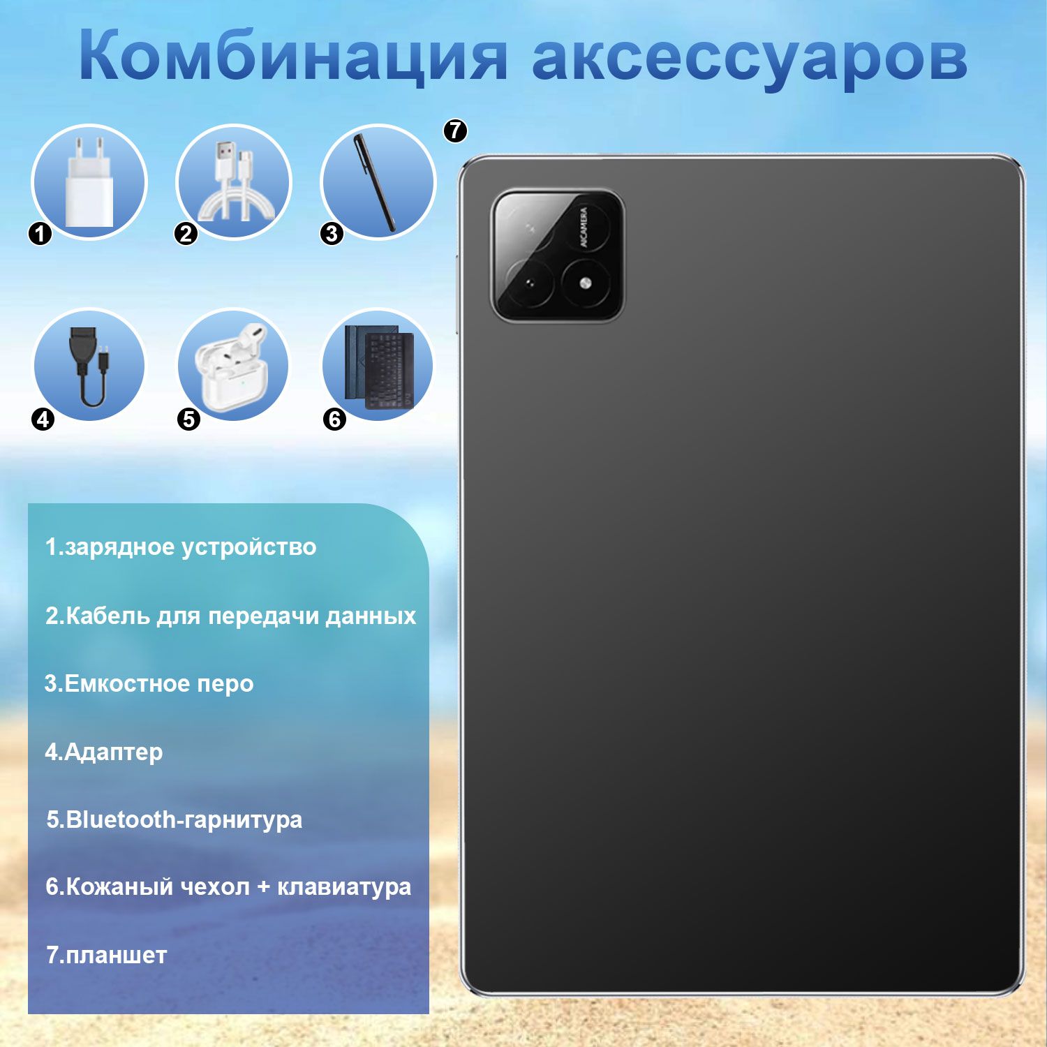 Планшет Игровой планшет имеет диагональ 10,36 дюйма и поддерживает рус(图4)