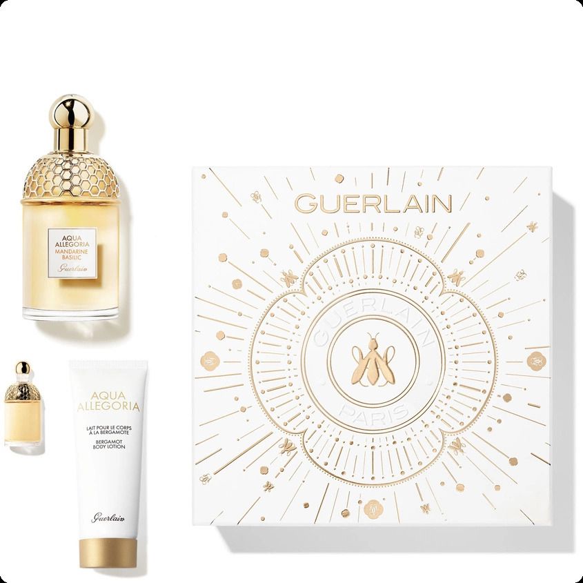 Guerlain - Aqua Allegoria Mandarine Basilic Forte Парфюмерная вода унисекс 75 мл + 7.5 мл + Bergamote Body Lotion 75 мл Guerlain купить