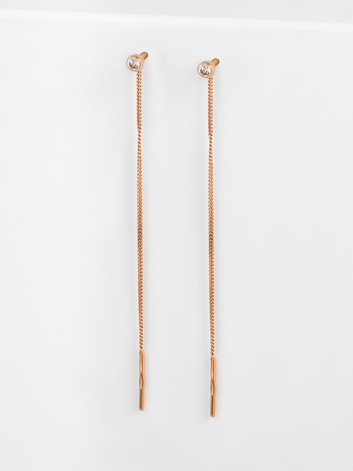 Серьги золотые 585 женские, серьги протяжки