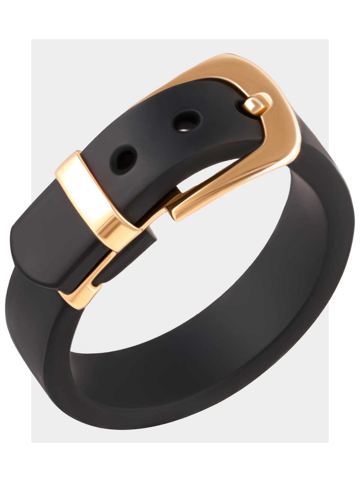 Каучуковое кольцо золото 585 ширина 6 мм