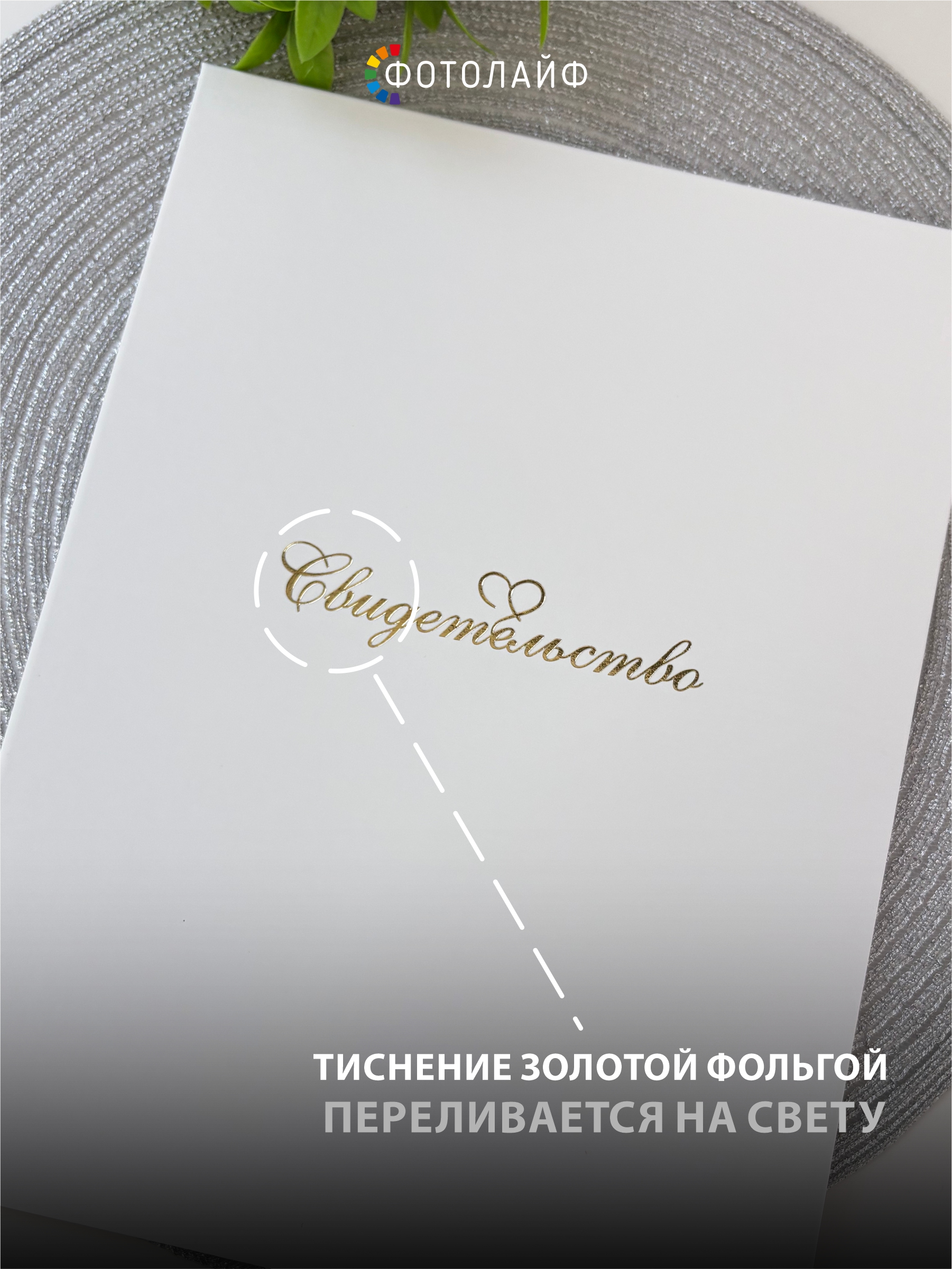 Плотная обложка на свидетельство, папка А4 фото 4