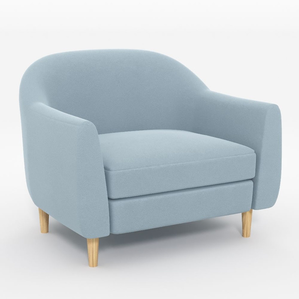 Кресло Милан, 1 шт., 86х53х70 см, Велюр искусственный купить c ...