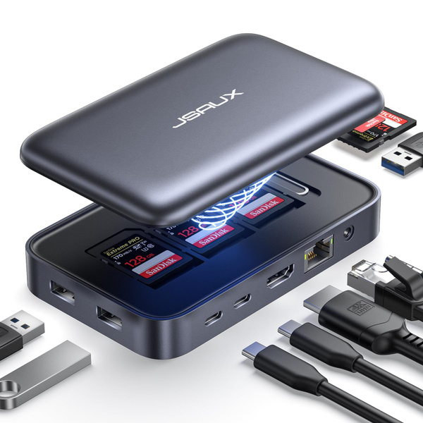 Характеристики Док-станция USB-C 10 в 1, двойной монитор, док-станция ...