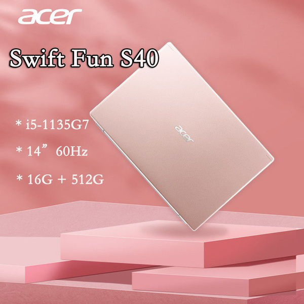 Ноутбук Acer Swift FUN S40, розовый купить по низкой цене: отзывы, фото ...