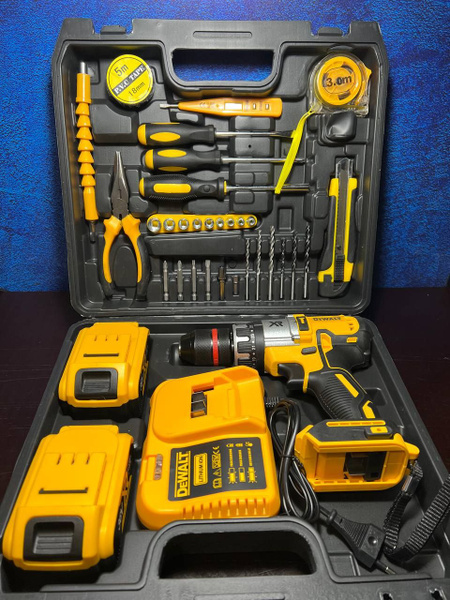 Шуруповерт аккумуляторный Dewalt 36V ударный с набором инструментов,2 ...